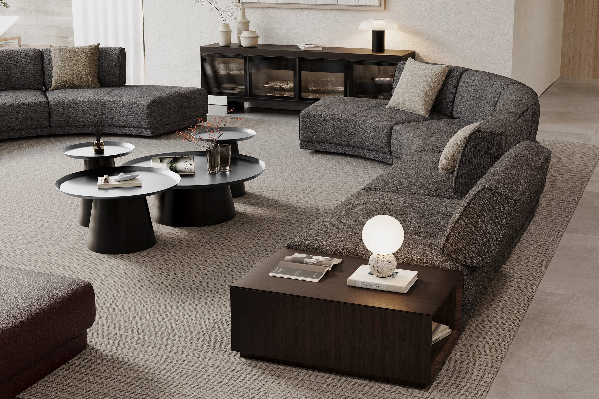 Canapé Le Mans avec module de relaxation