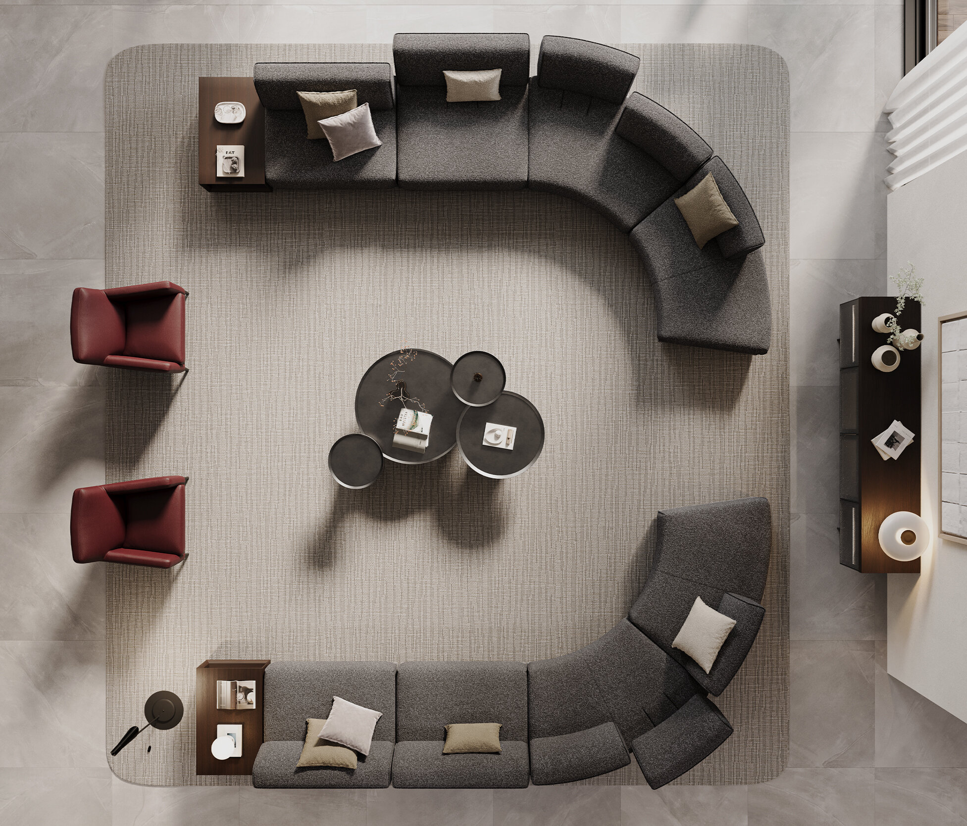 Composition large du canapé Le Mans