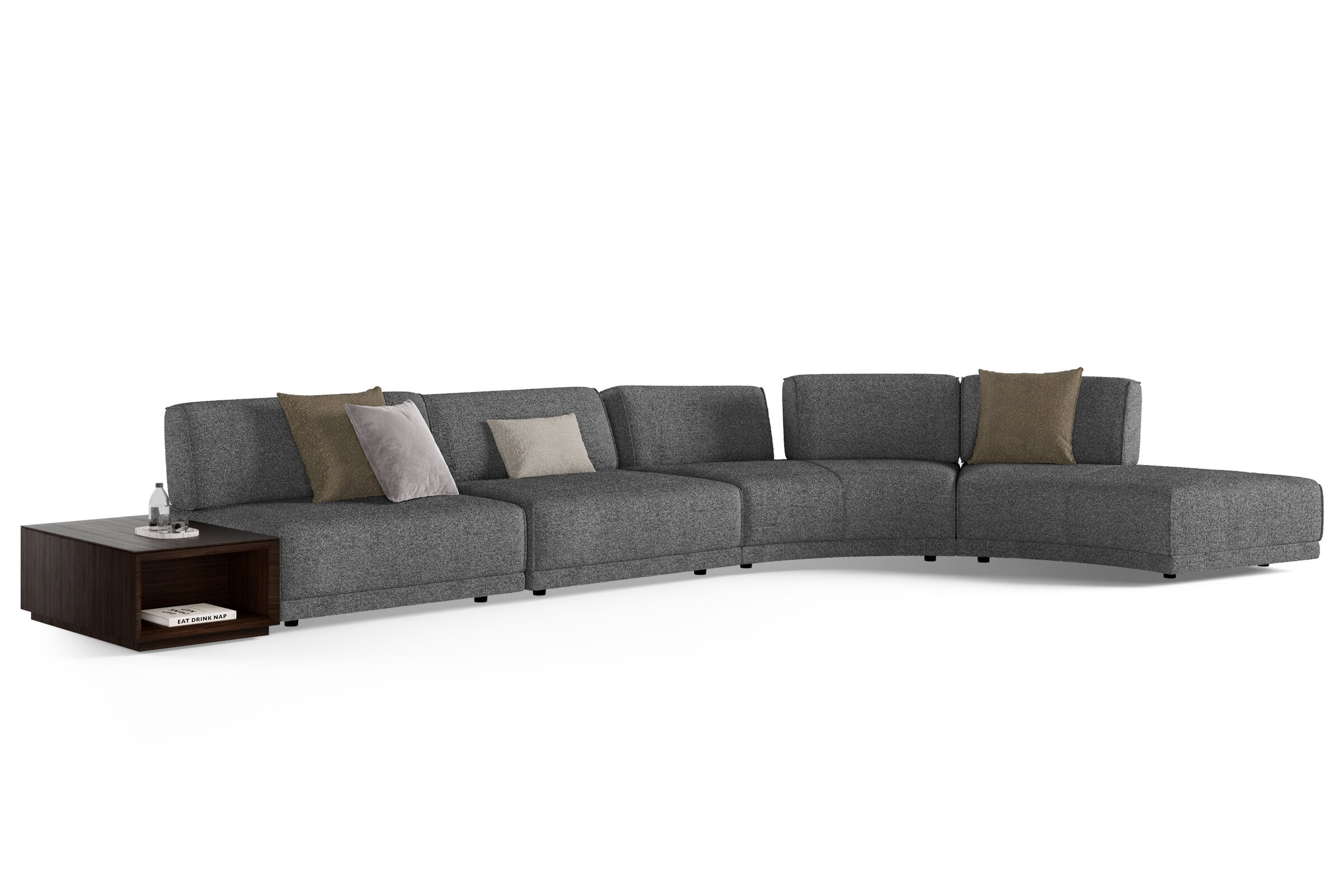 Composition 4 du canapé Le Mans sur fond blanc