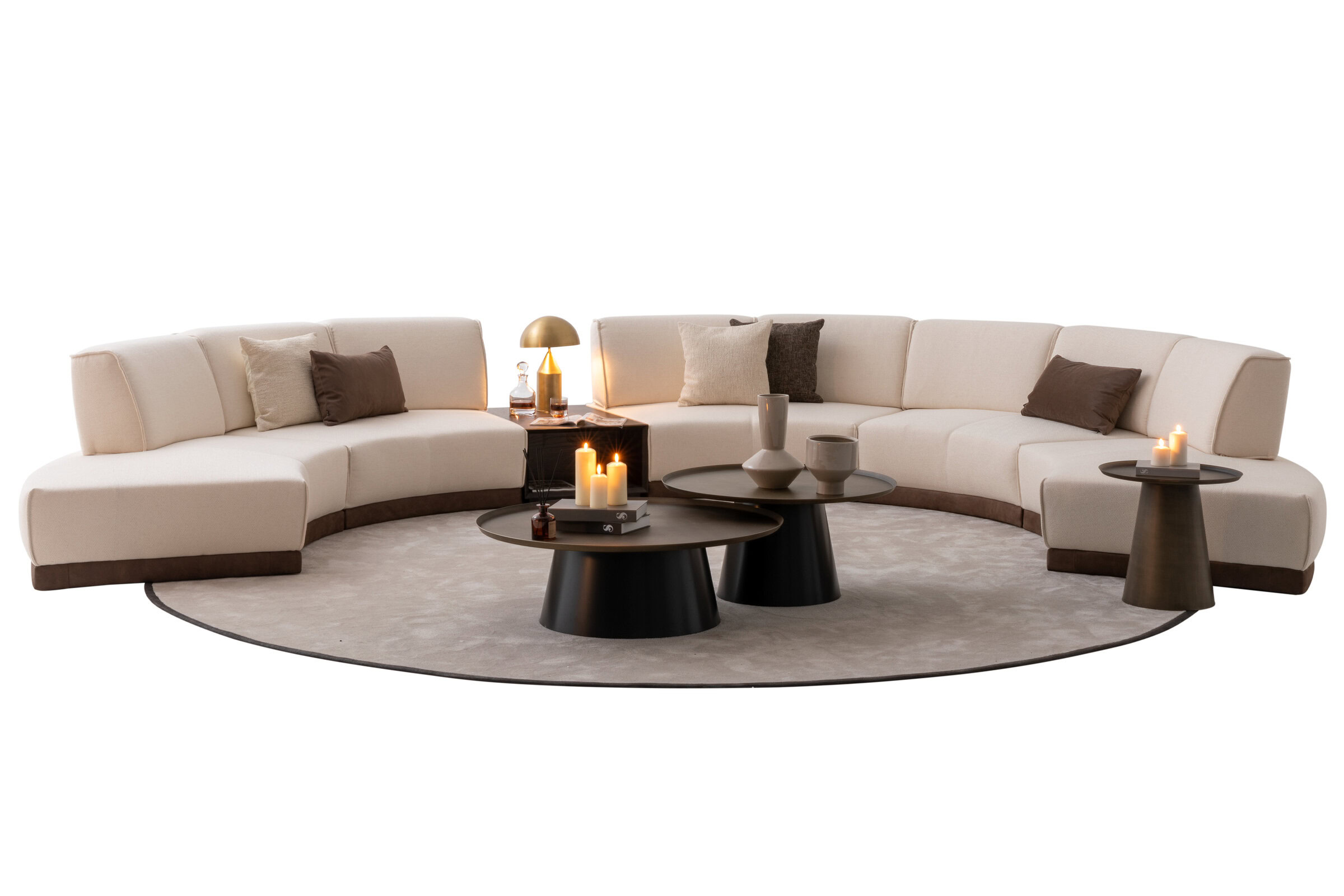 Composition 5 du canapé Le Mans sur fond blanc