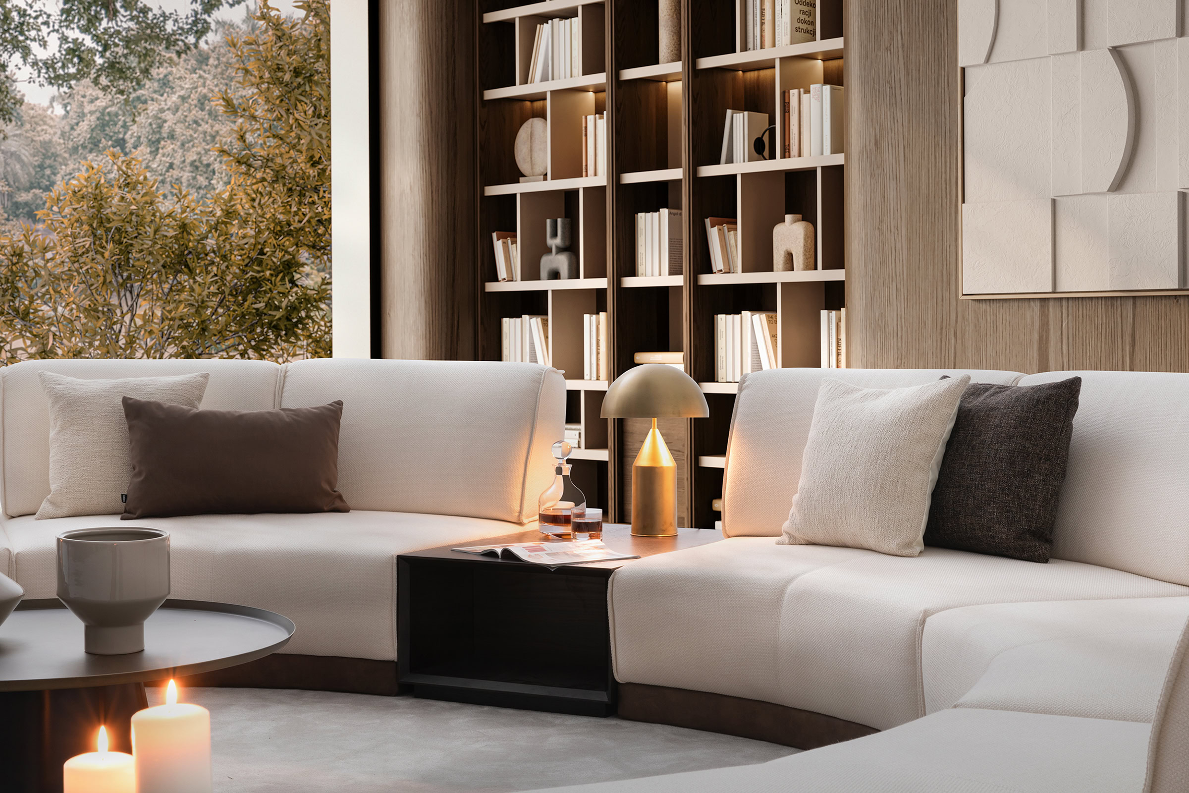 Détail des finitions du canapé Le Mans