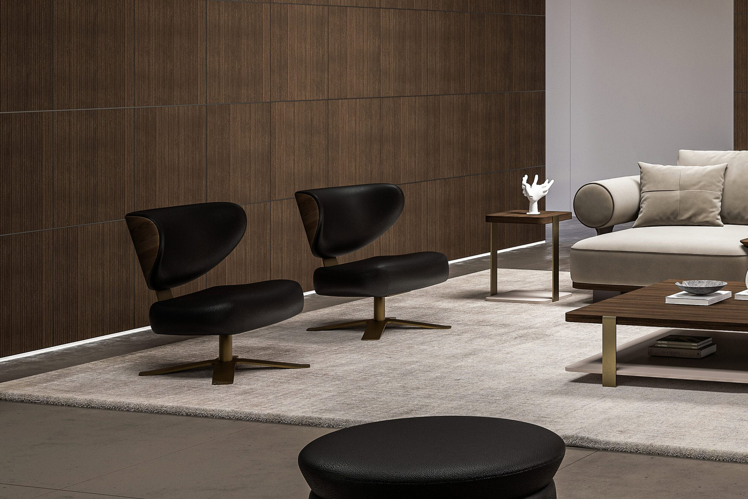 Perspective sur le fauteuil Leo