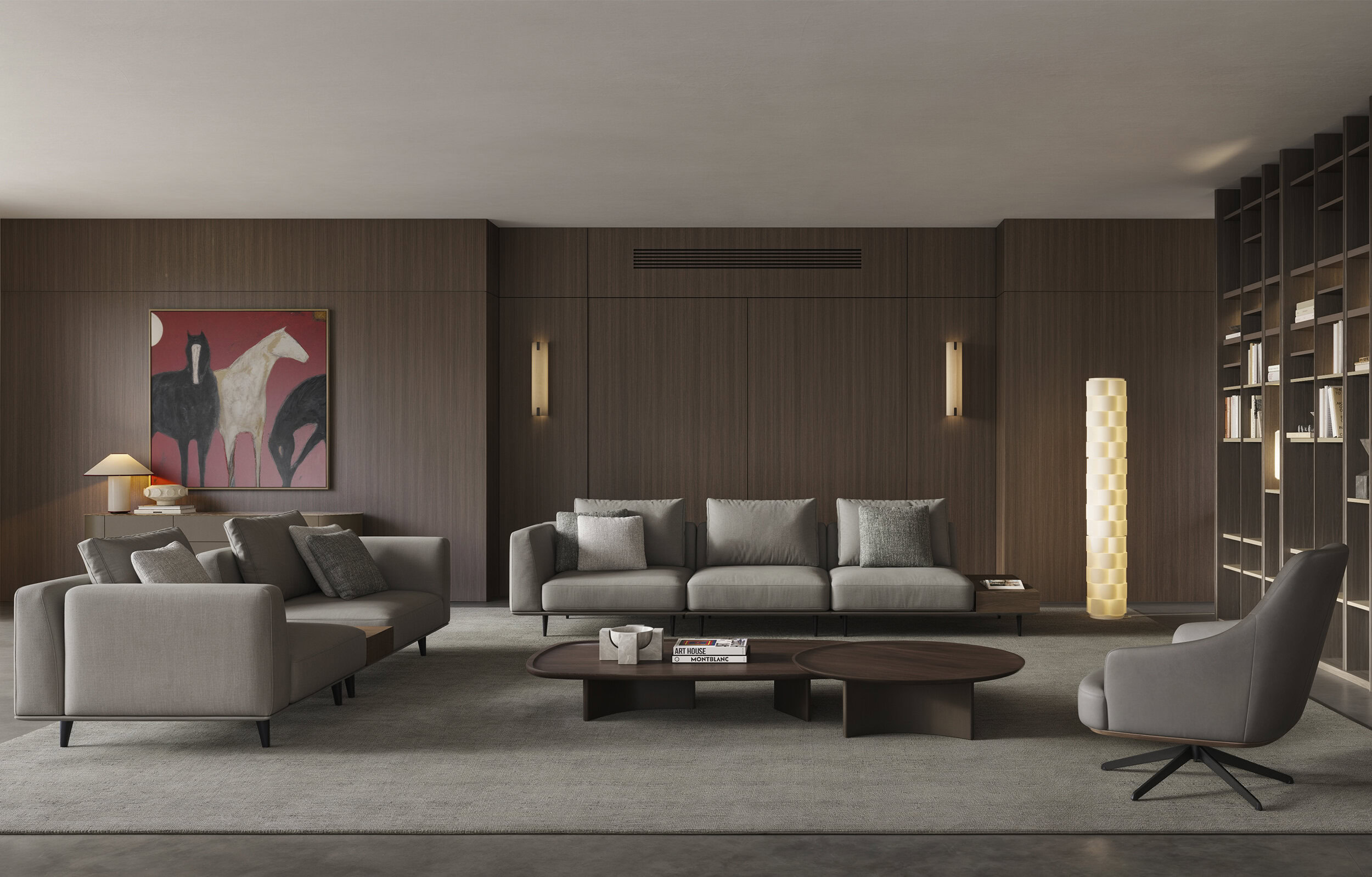 Vue de profil du canapé Loft