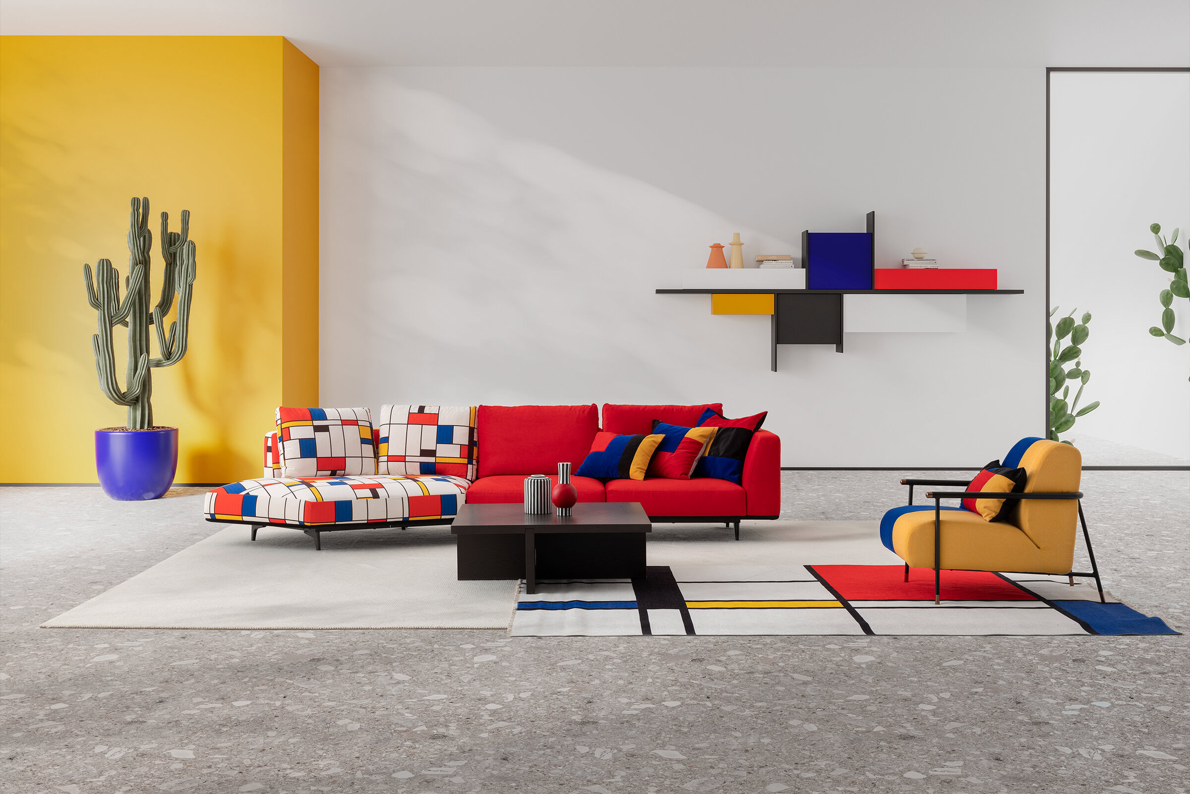 Canapé Loft dans un intérieur spacieux