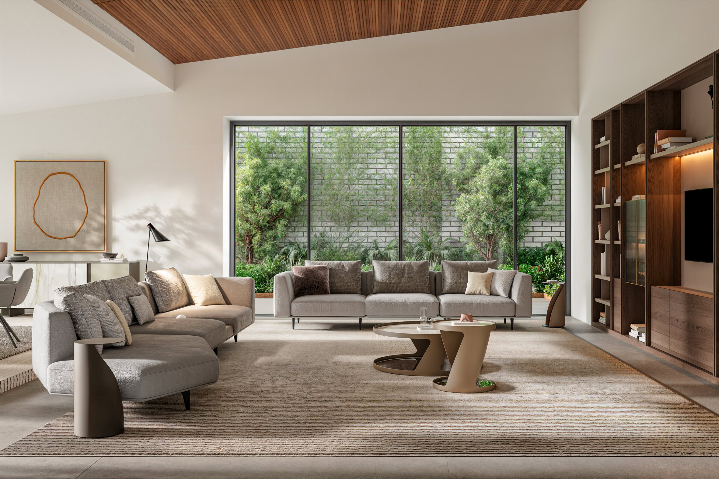 Gros plan sur les finitions du canapé Loft