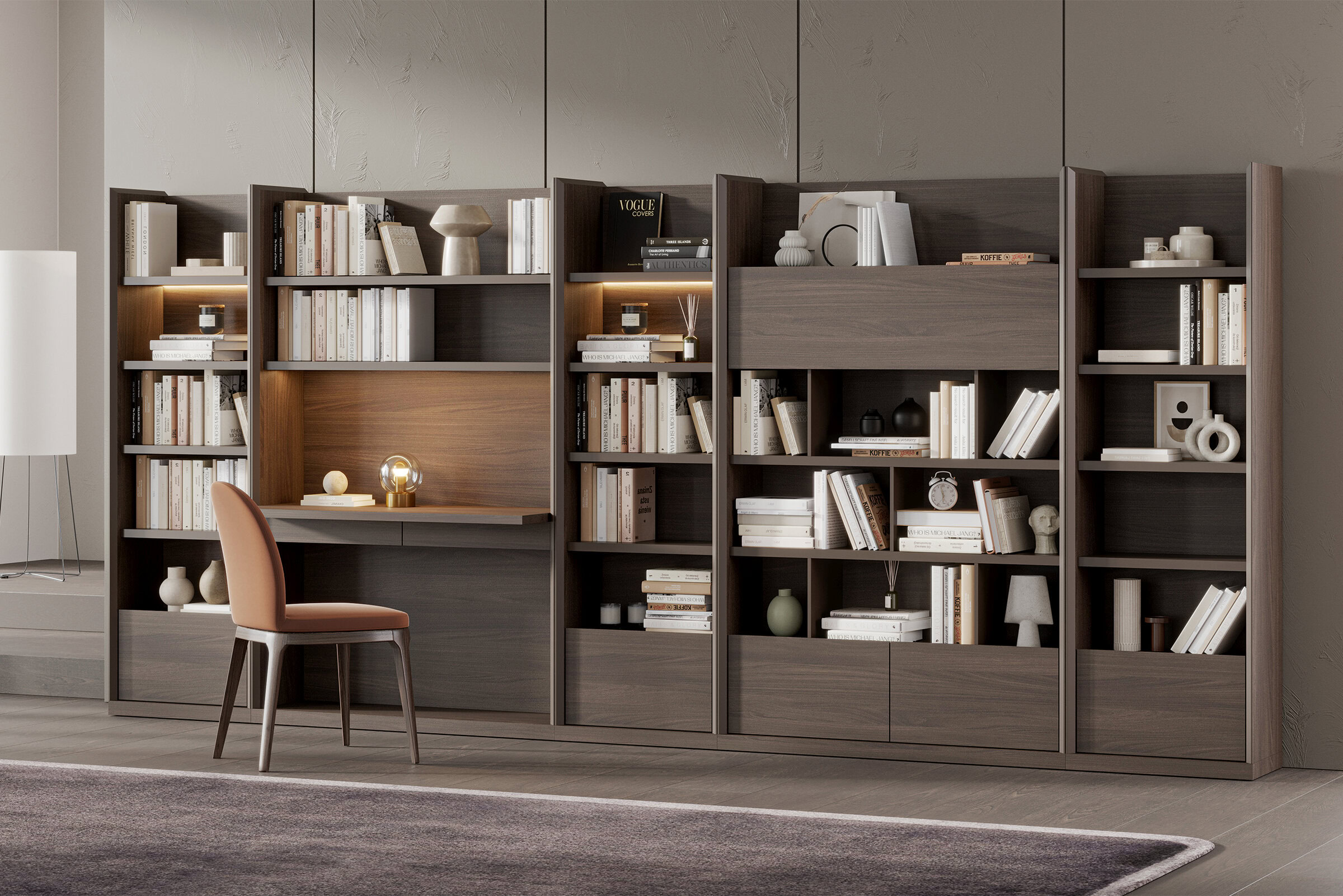 Vue détaillée de l'étagère Luis