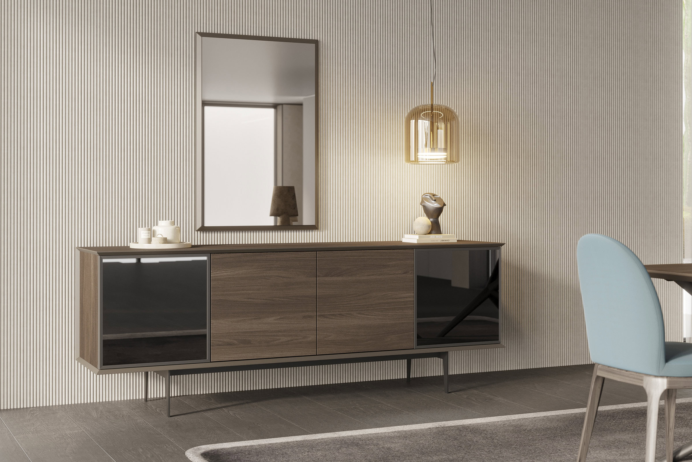 Perspective sur le buffet Luis