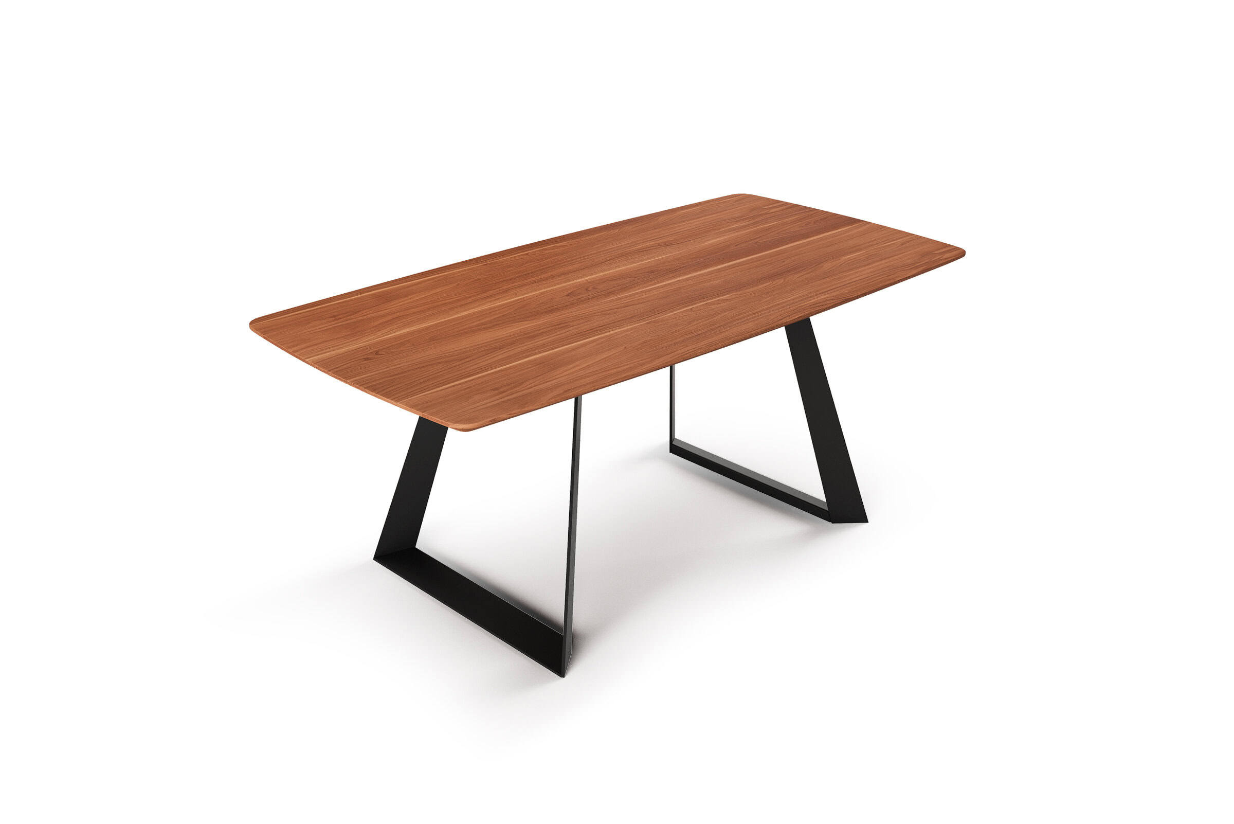Table Luis Nevada sur fond blanc, autre vue de trois-quarts