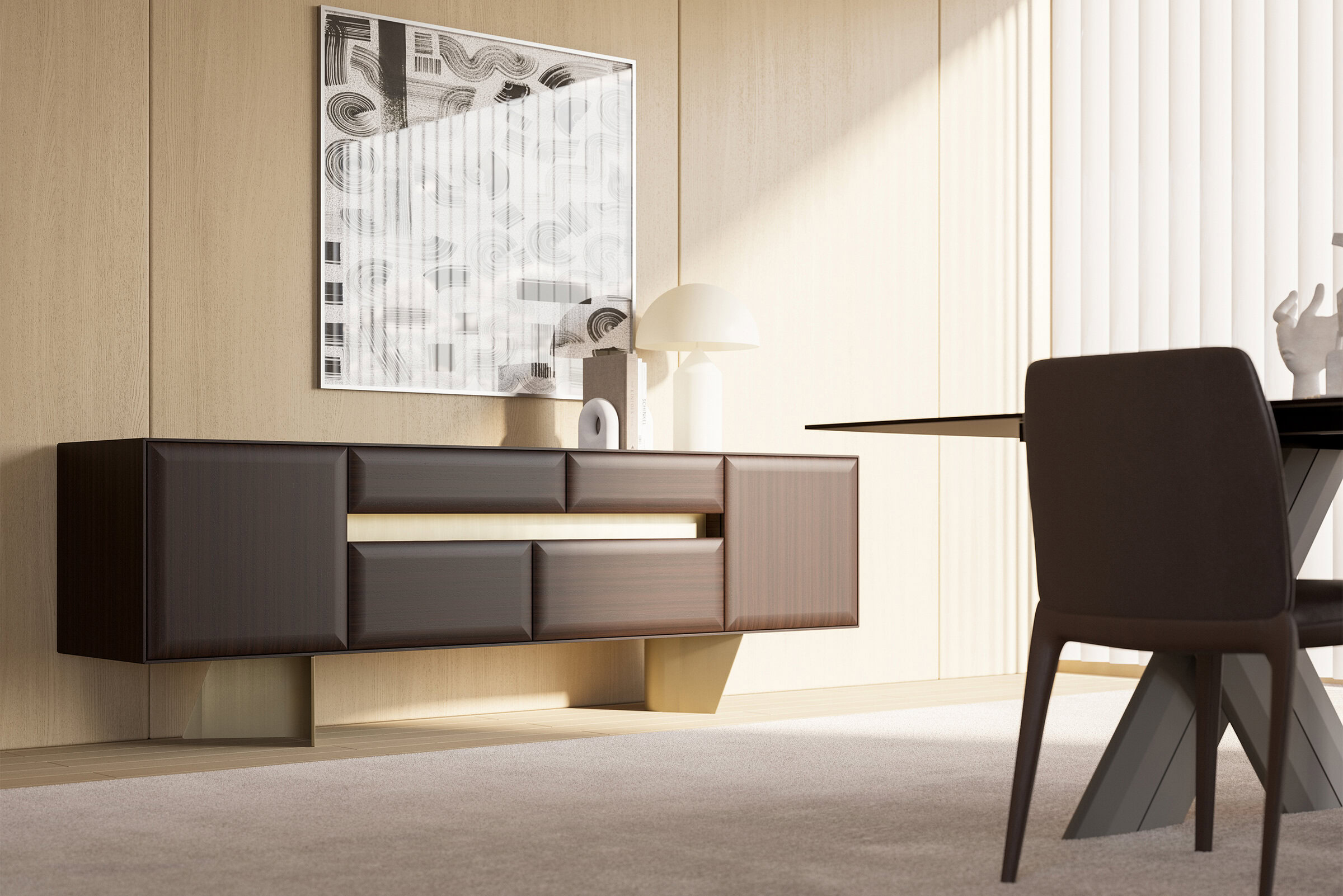 Le buffet Madlen comme pièce maîtresse