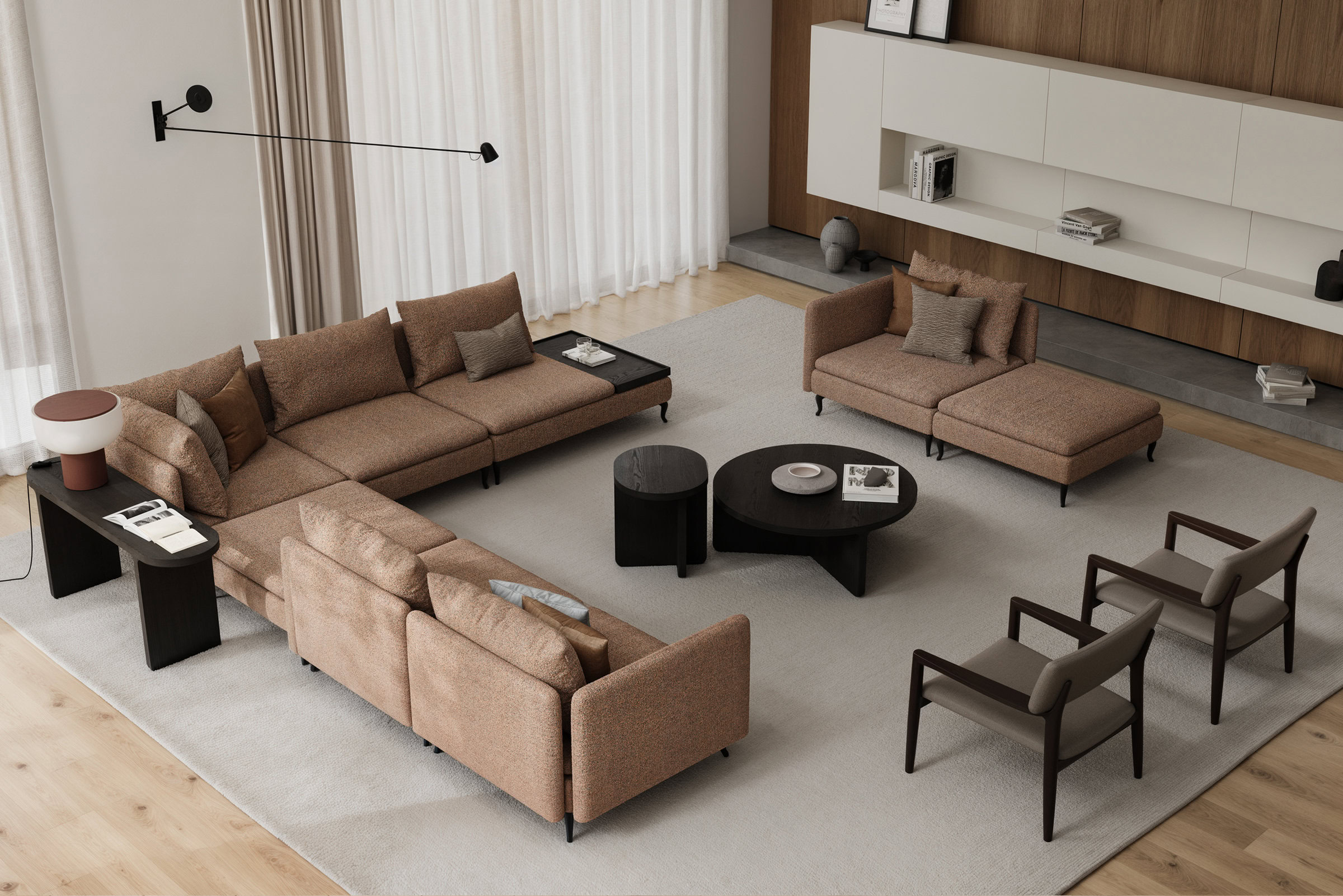 Collection de tables Max dans un salon