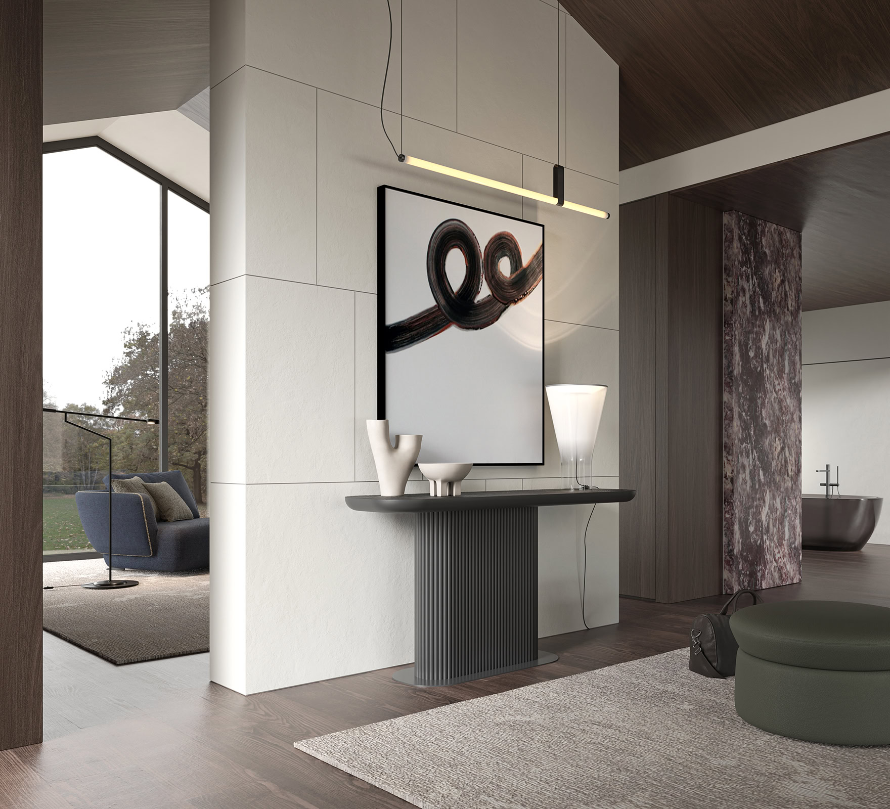 Ambiance avec la table console Metis