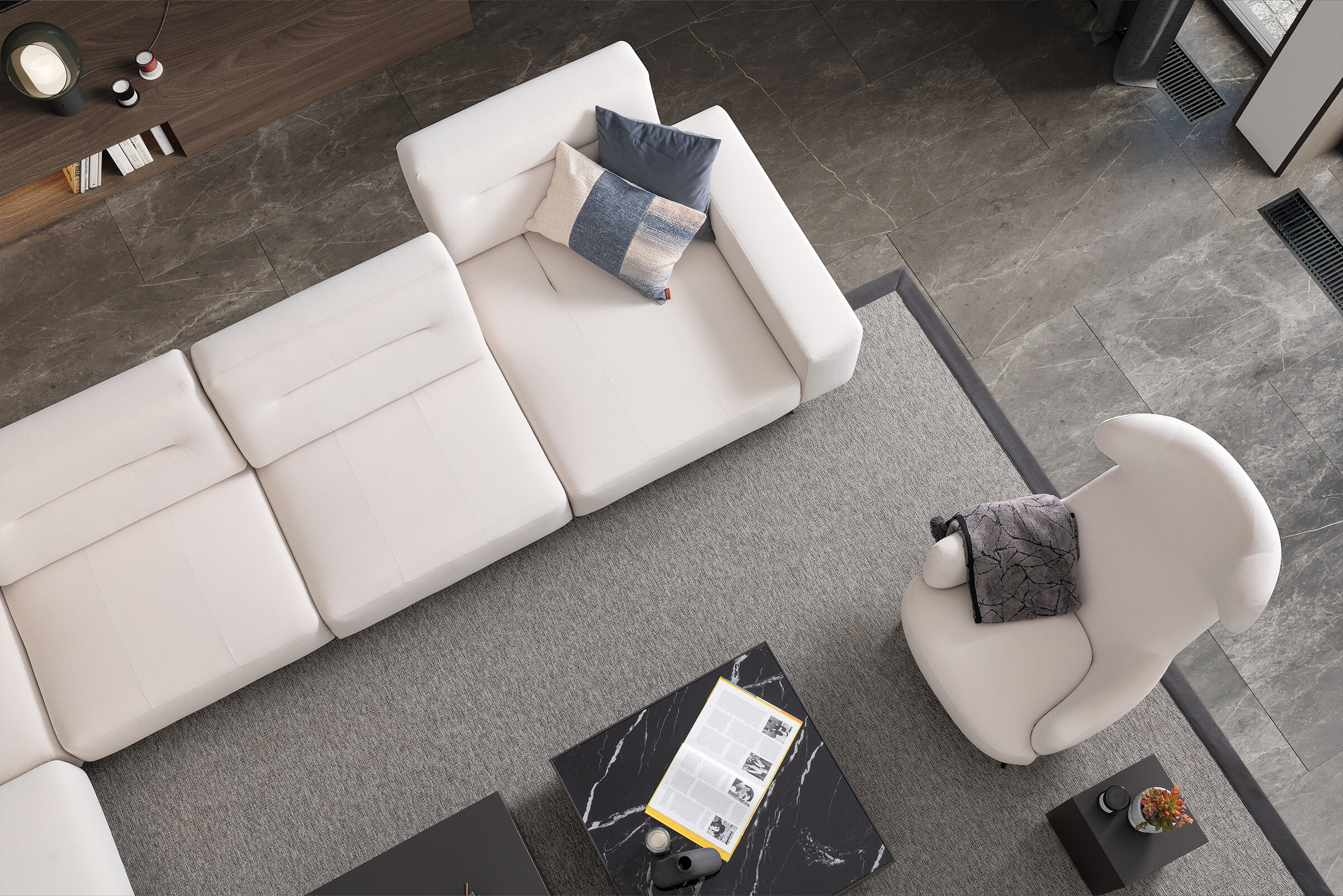 Composition modulable du canapé Morocco