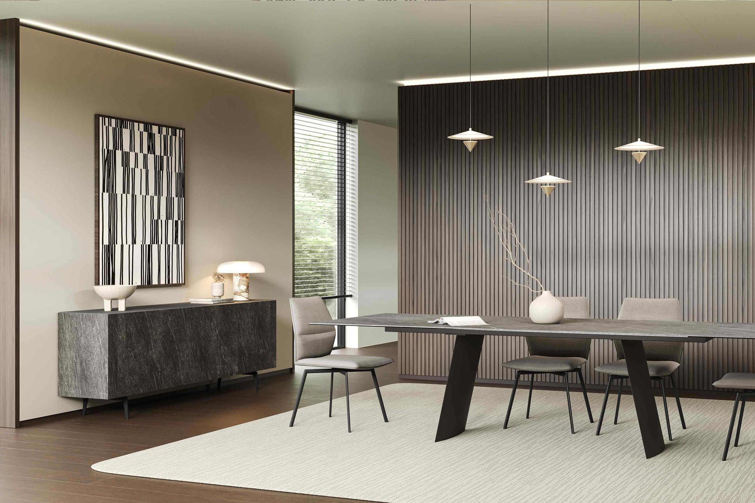 Ambiance avec le buffet Nero