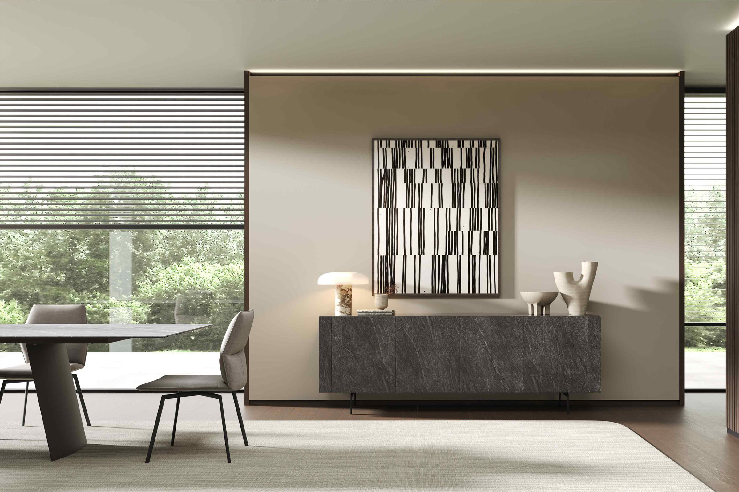 Perspective sur le buffet Nero