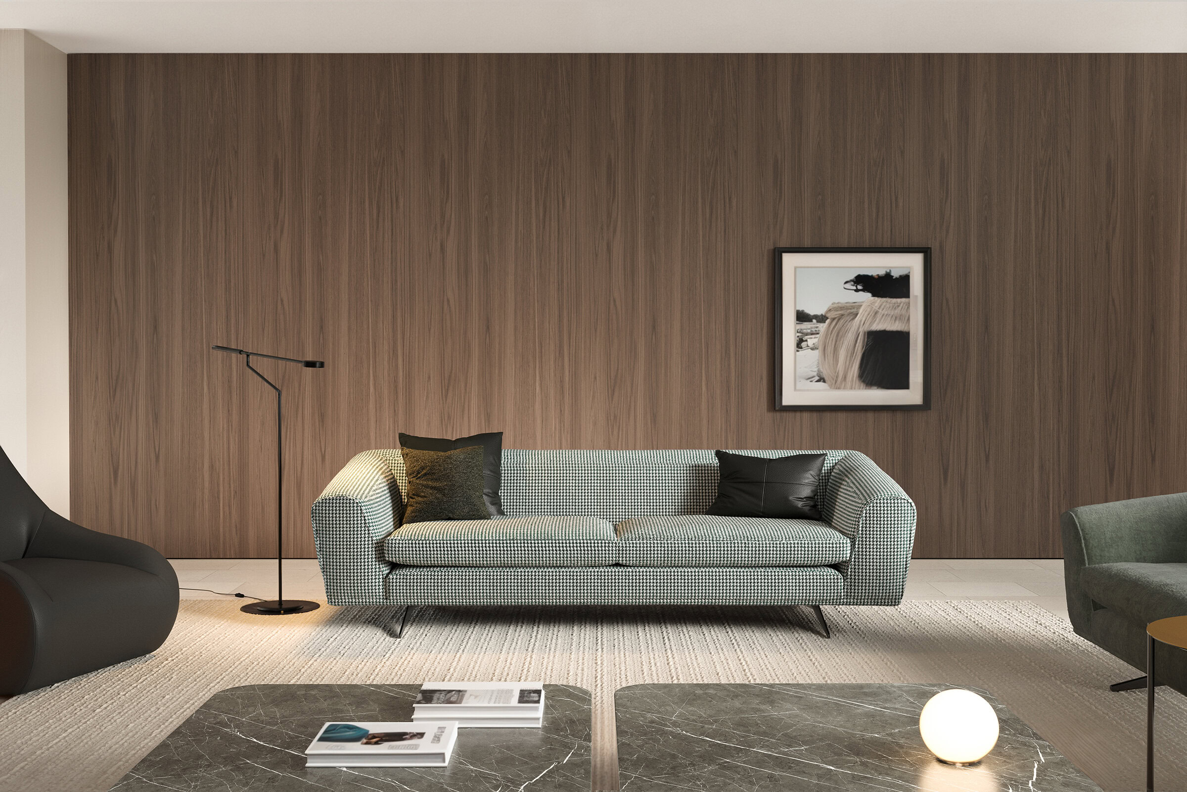 Perspective sur le canapé New Castle Soft