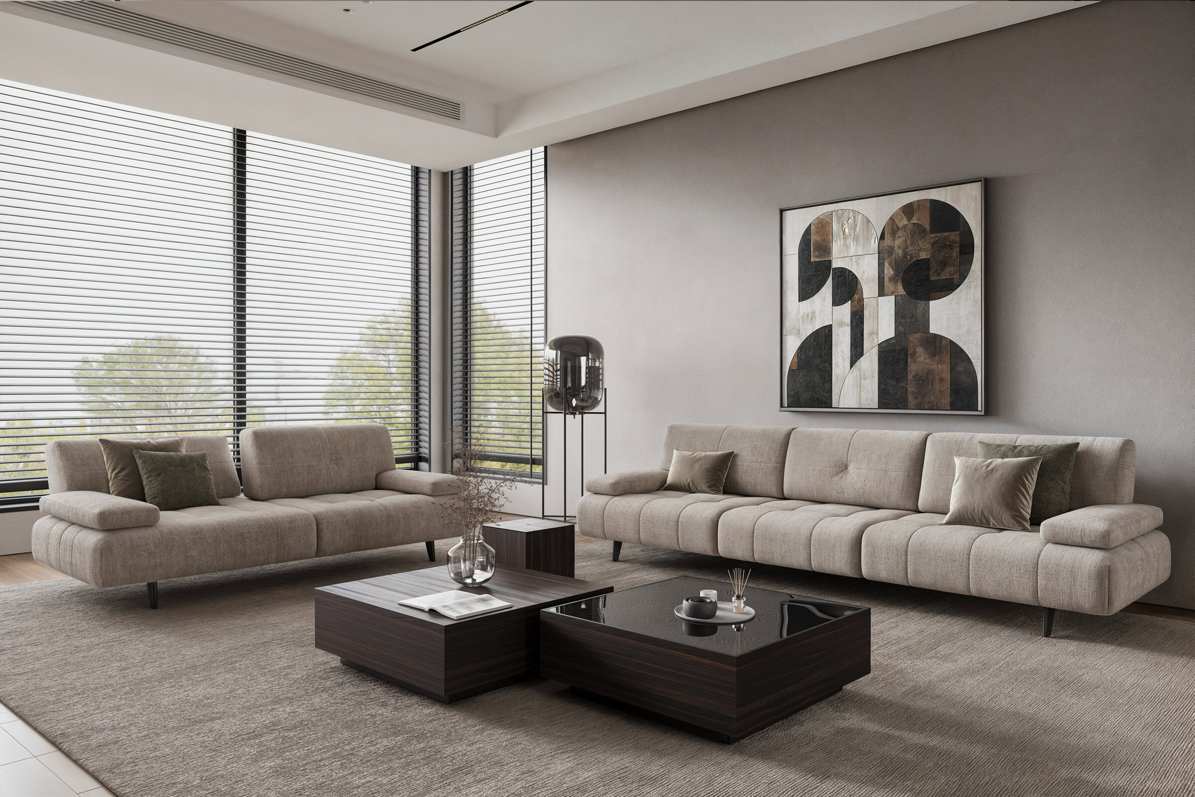 Set de tables Nora dans un salon