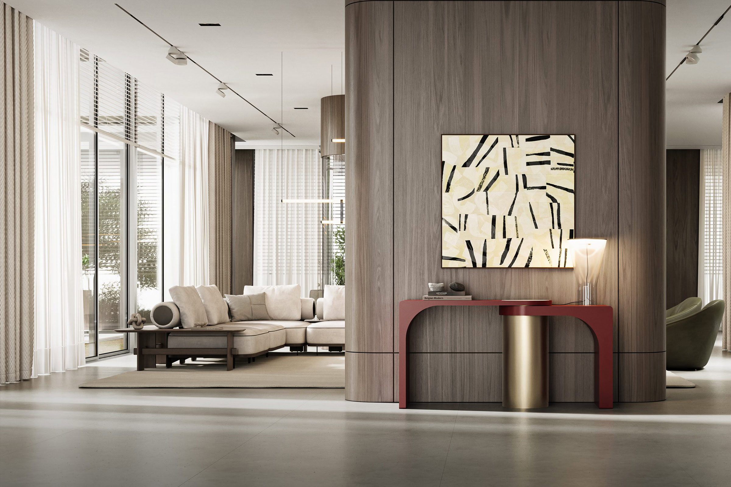 Table console Odin dans un intérieur luxueux