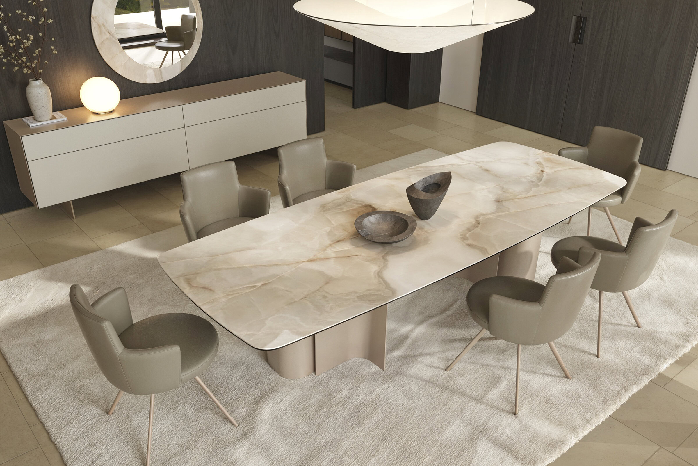 Table Pandora dans une salle à manger