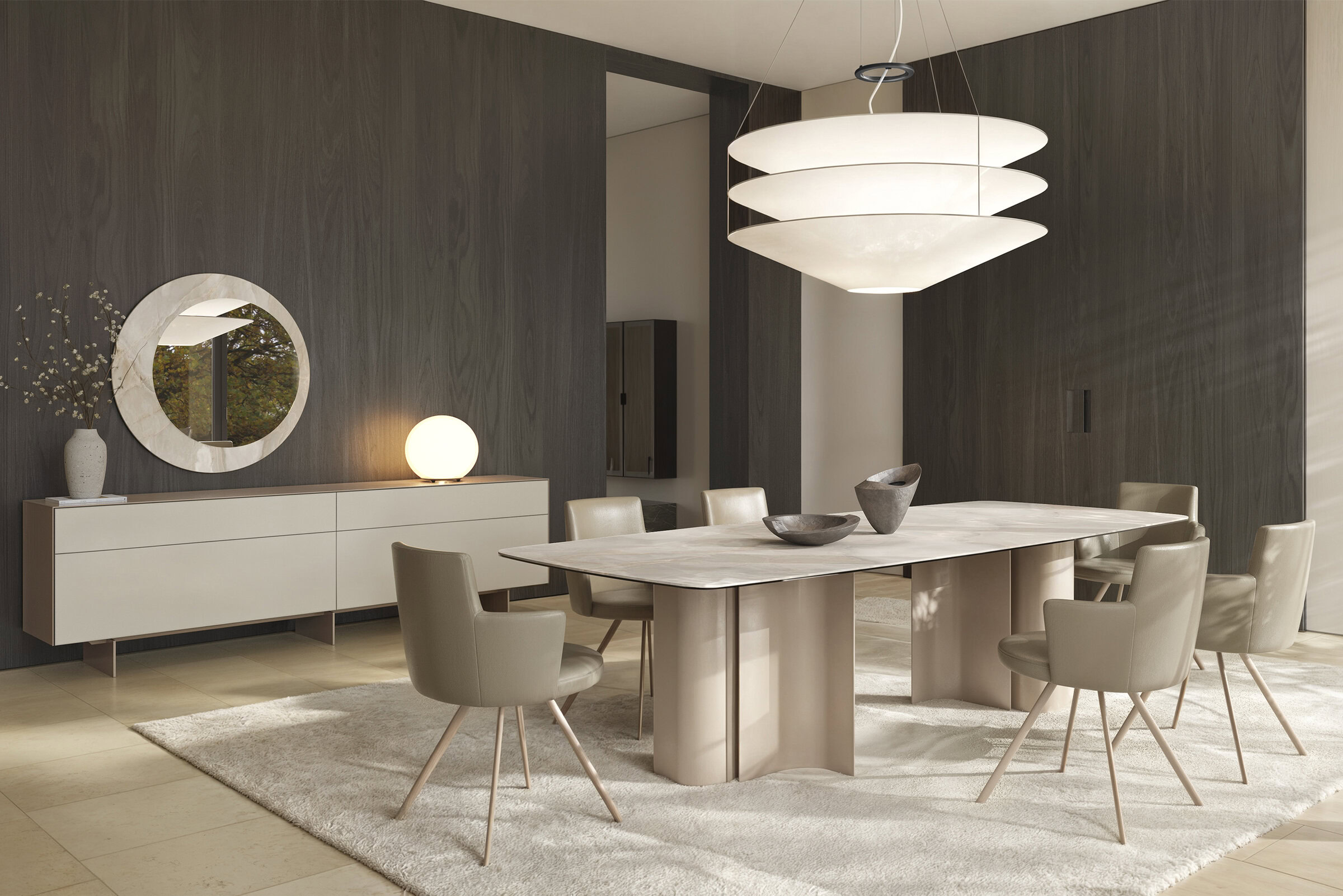 Buffet Pandora dans une salle à manger design