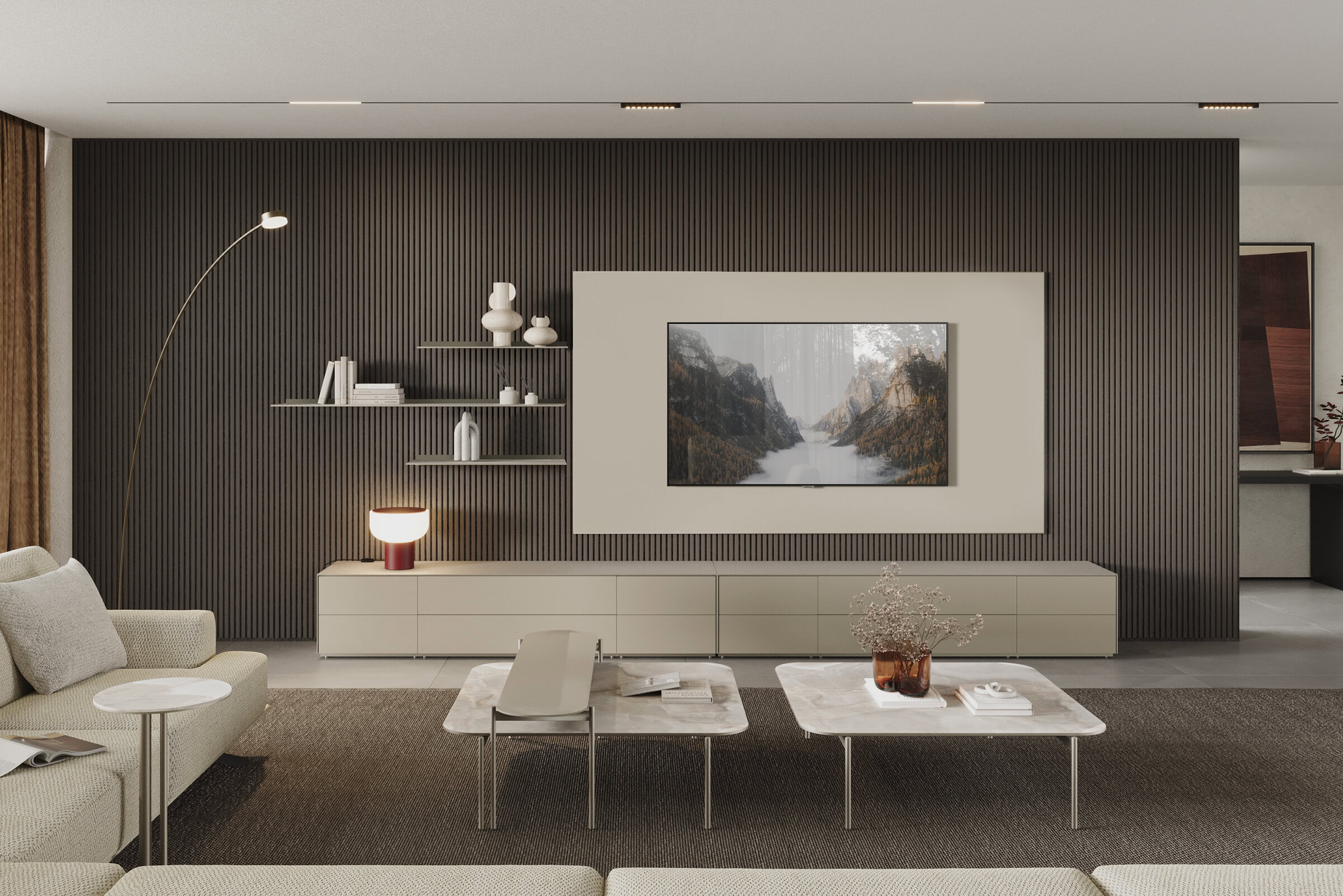 Ambiance moderne avec la table basse Pandora