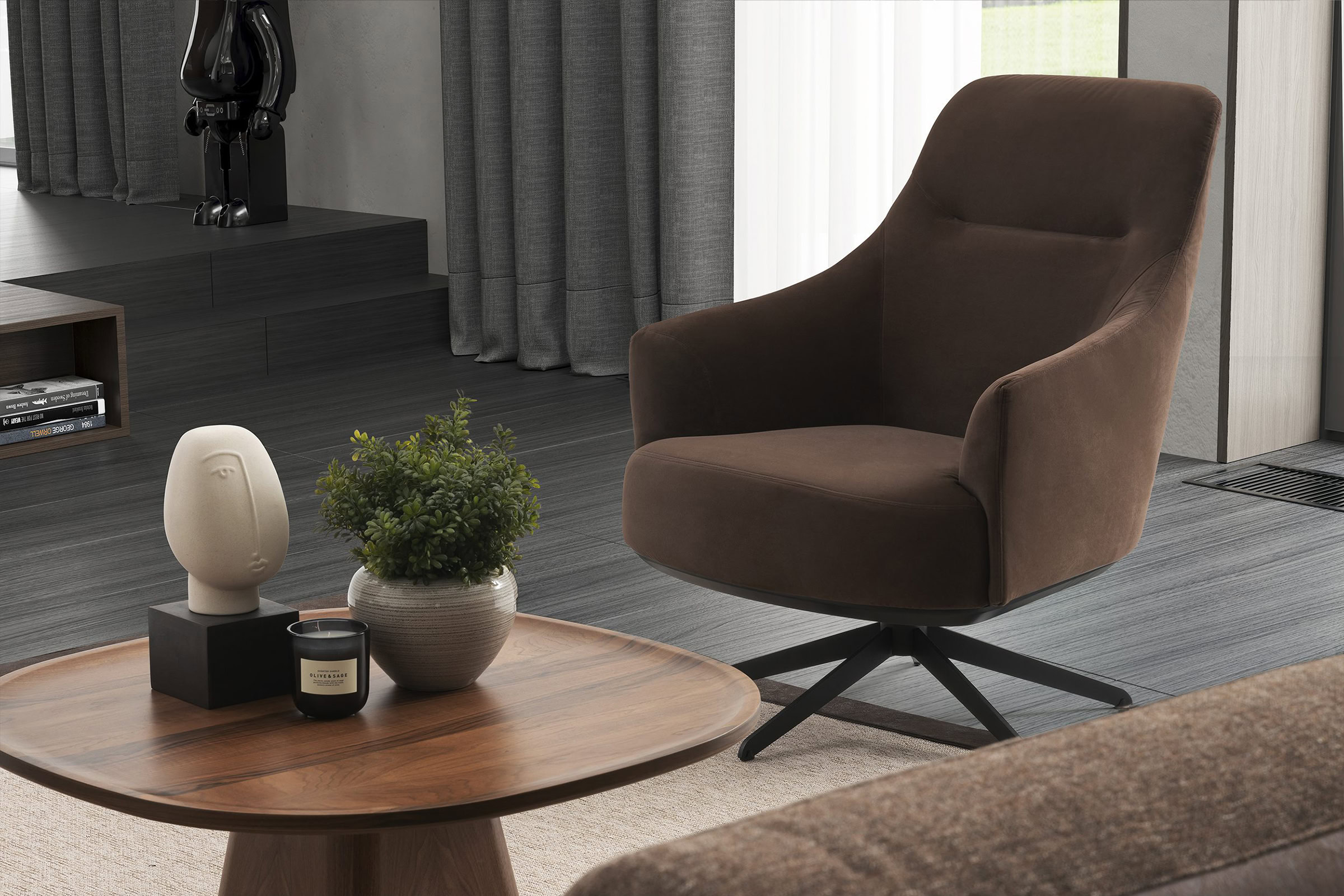 Le confort sculptural du fauteuil Piri