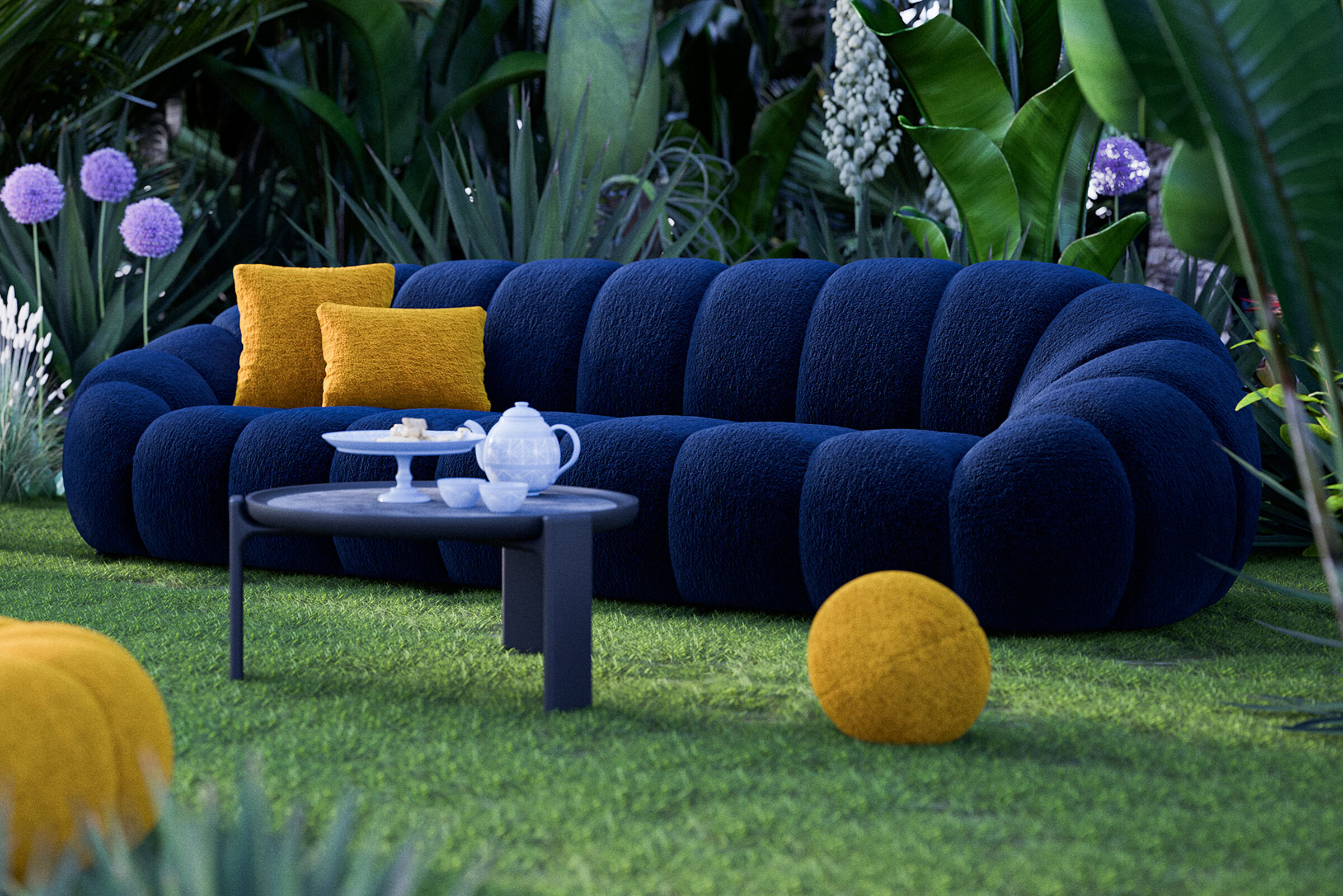 Set de tables Praya dans un intérieur coloré