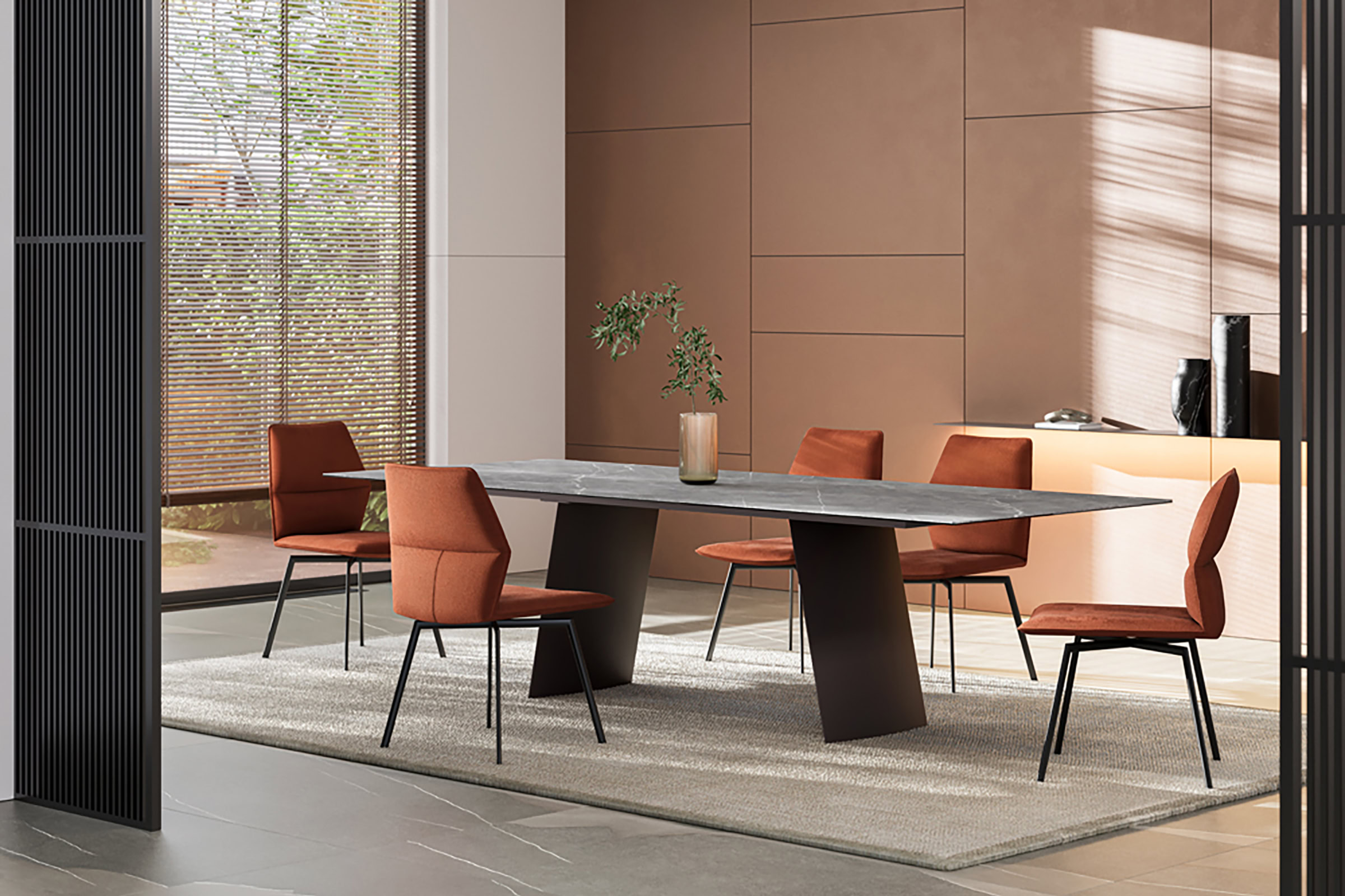 Ambiance luxueuse avec la table Quartz