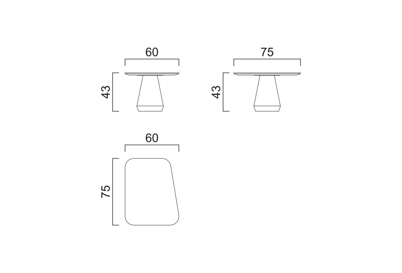 Schéma Table basse moyenne