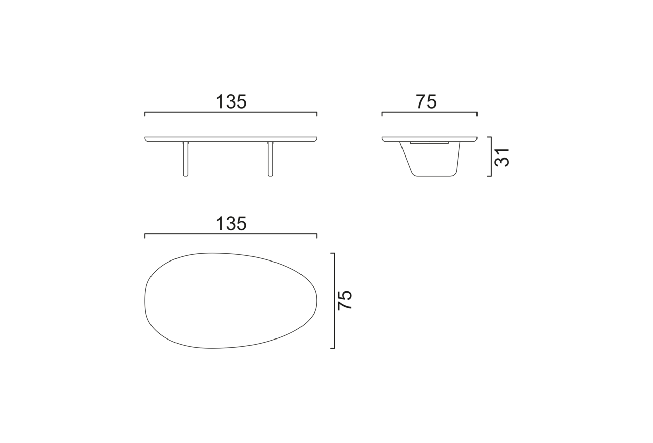 Schéma Grande table basse