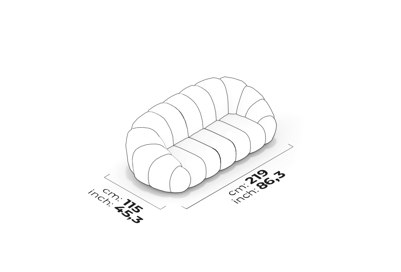 Schéma Canapé Bibendum (Court)