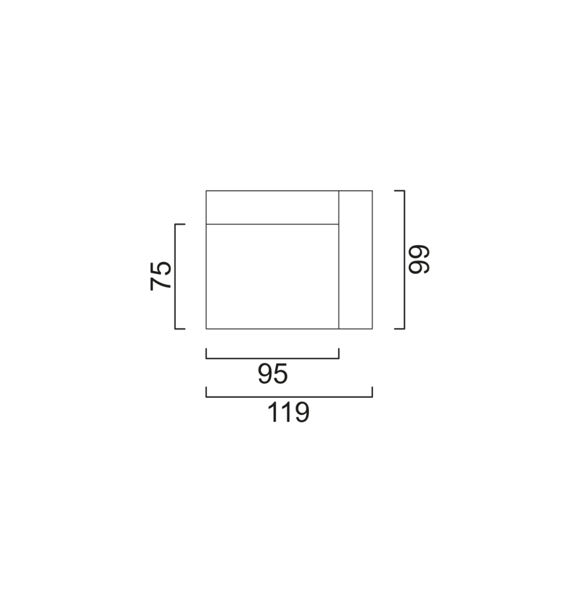 Schéma Module d'angle (droite)