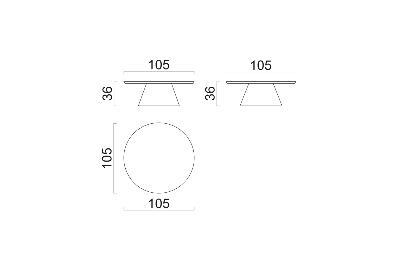 Schéma Grande table basse