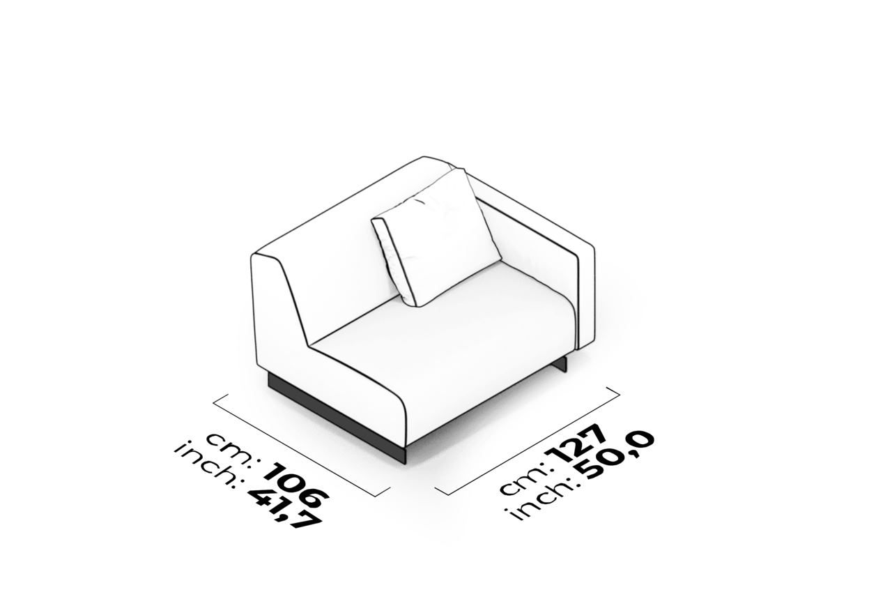 Schéma Module de bras 110 cm (droit)