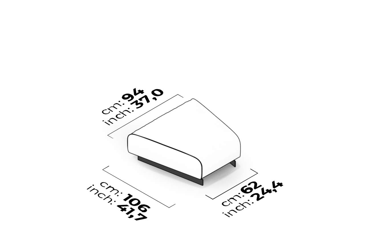 Schéma Pouf angulaire