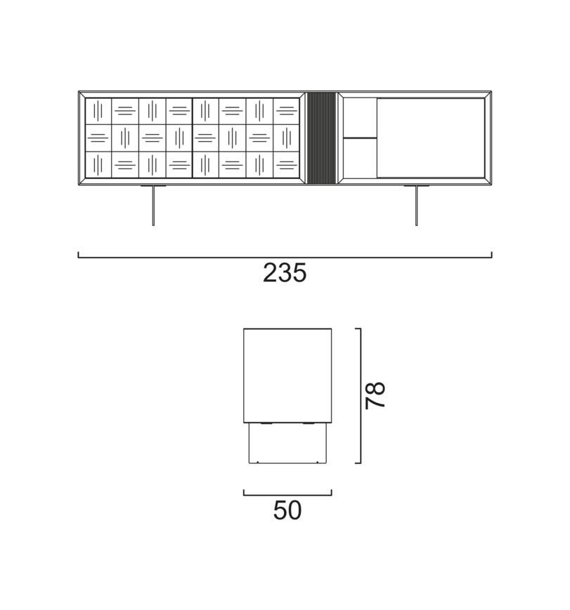 Schéma Buffet Héritage Walnut