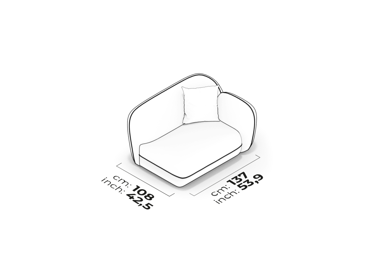 Schéma Module de bras 100cm (droit)