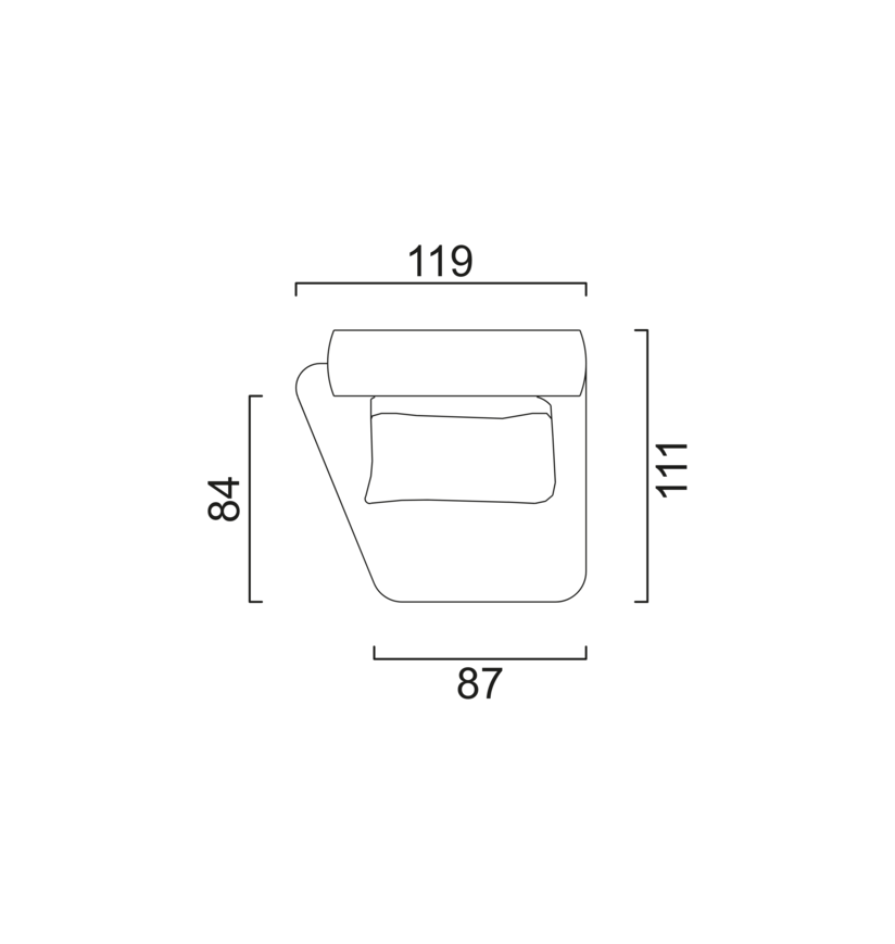 Schéma Module angulé (gauche)