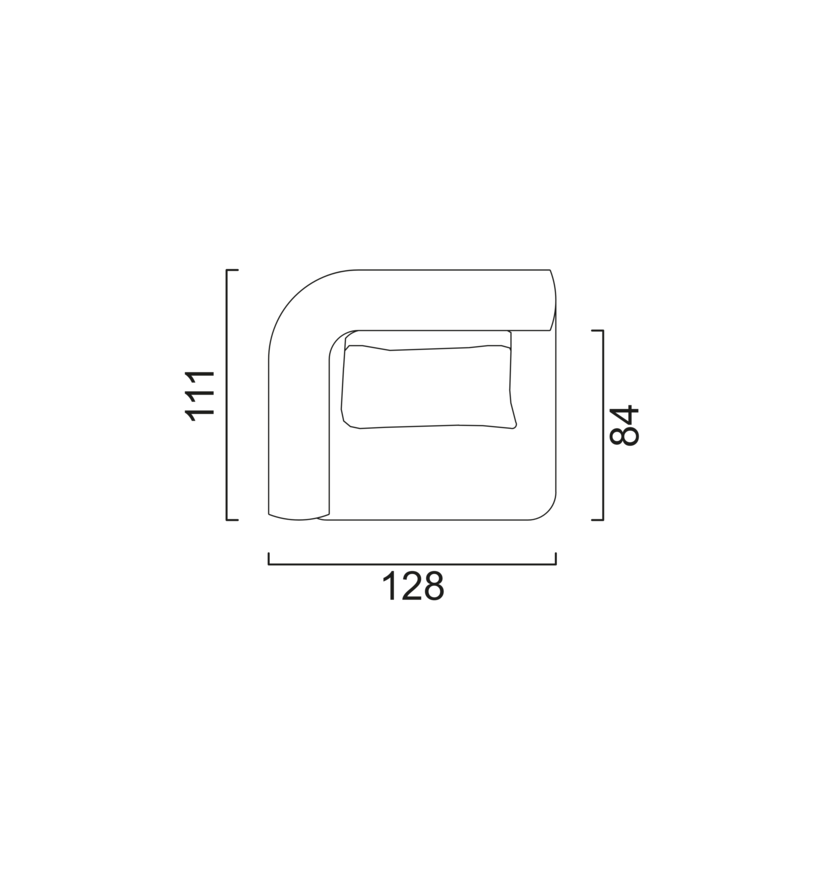 Schéma Module d'angle (gauche)