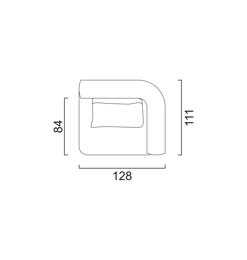 Schéma Module d'angle (droit)