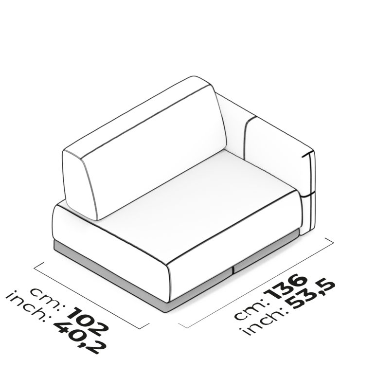 Schéma Module de bras 120 cm (droit)