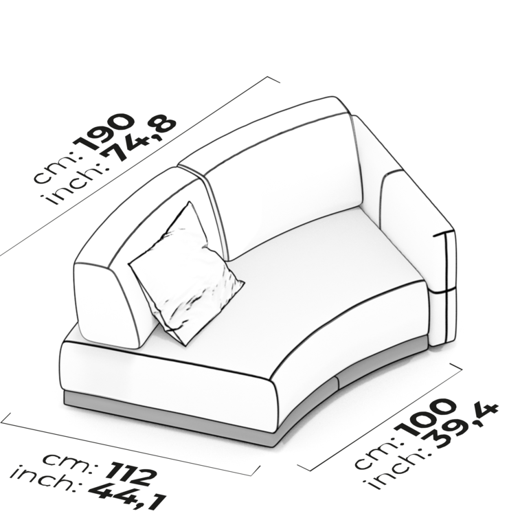 Schéma Module courbé (droit)