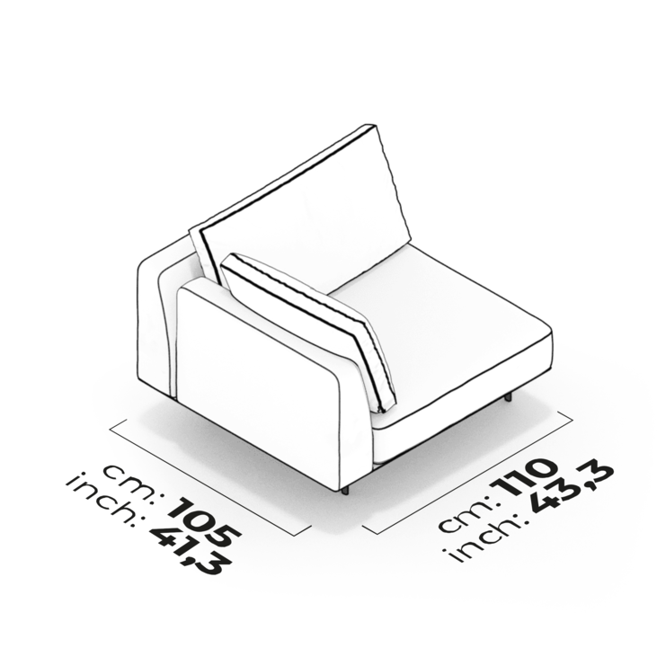 Schéma Module d'angle (gauche)