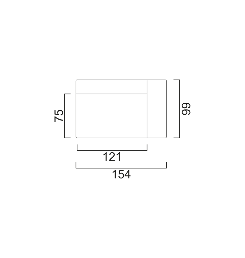 Schéma Module bras bas (droite 120)