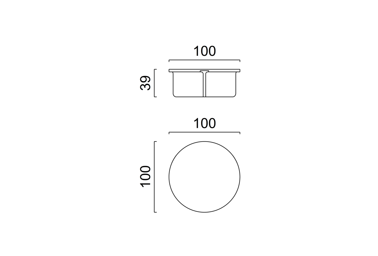 Schéma Table basse centrale