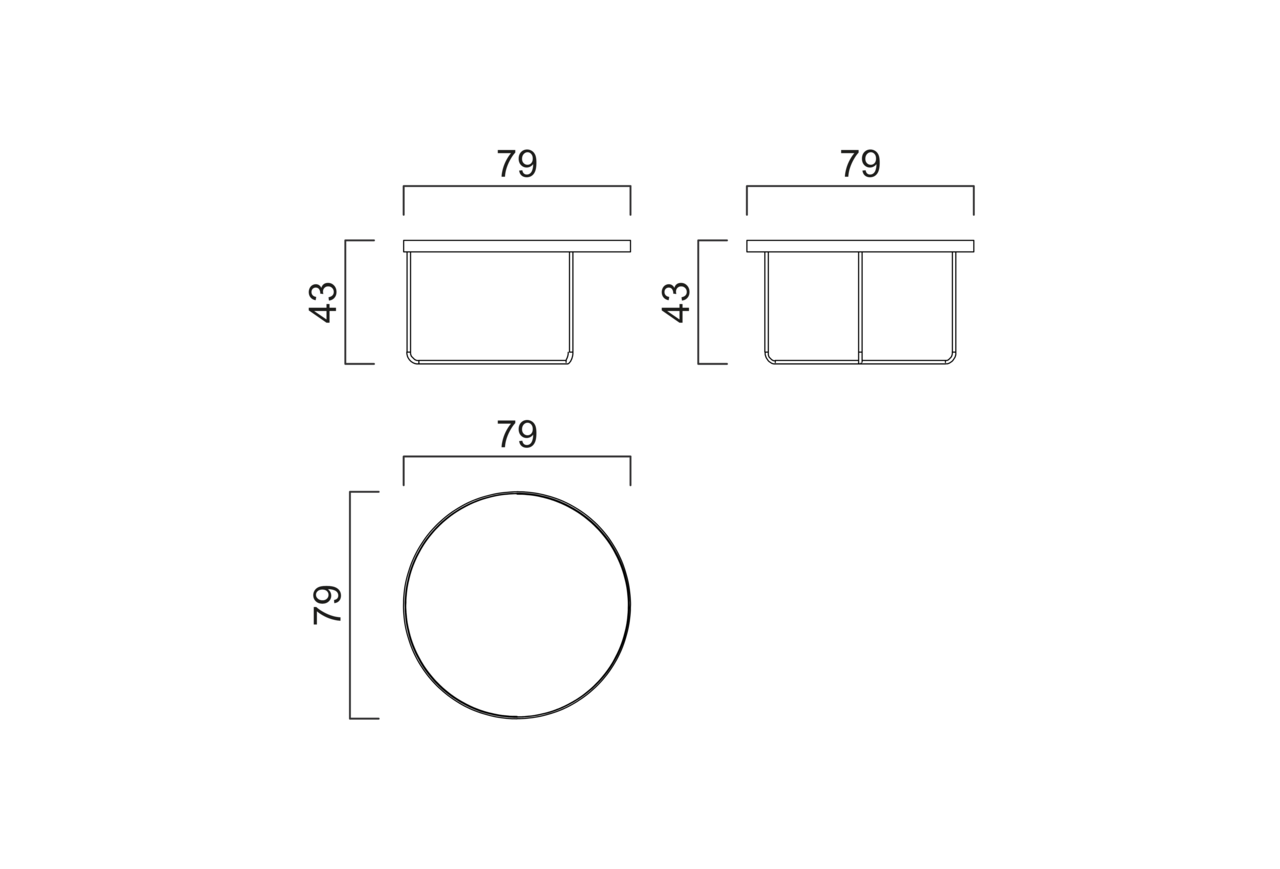 Schéma Grande table basse