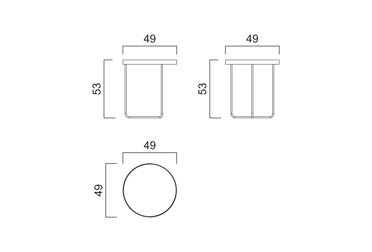 Schéma Table d'appoint longue