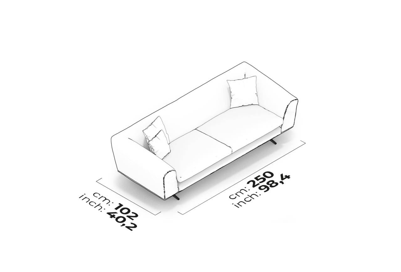 Schéma Canapé 4 places