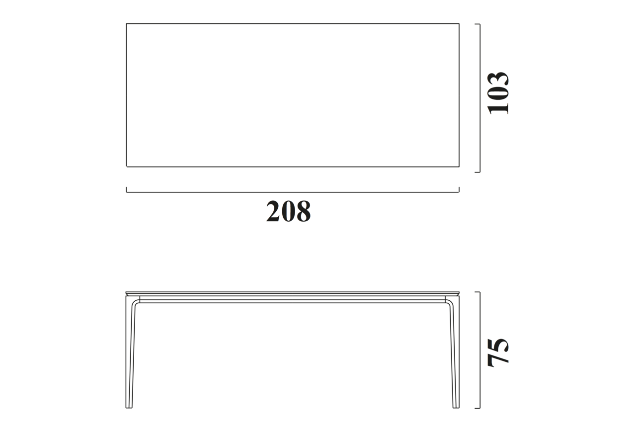 Schéma Table Nora pour 8 chaises