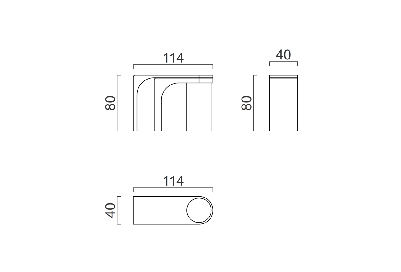 Schéma Table Console Odin (Fermée)