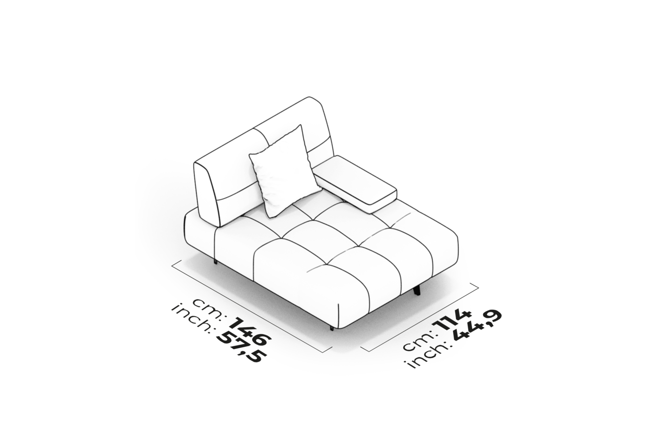 Schéma Module de détente à accoudoir court (Droite)